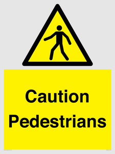 Caution Pedestrians